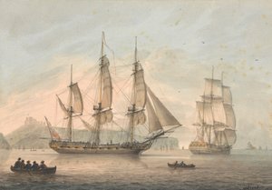 Navires de ligne au large de Douvres