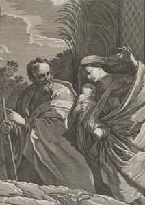 La Fuite en Égypte, la Vierge portant l