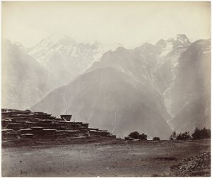 Vue panoramique à Chini avec l