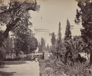 Agra. Vue du Taj depuis le jardin - Samuel Bourne