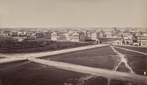 Calcutta. Vue générale. Palais du gouvernement au premier plan - Samuel Bourne