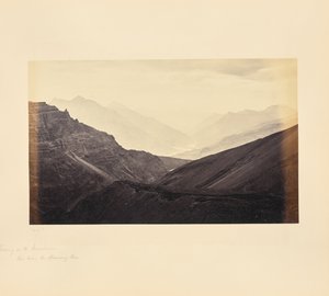 Soirée en montagne, vue depuis le col de Manirung