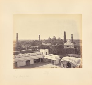 Lahore ; vue depuis le palais dans le fort - Samuel Bourne