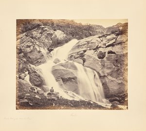 Petite cascade au-dessus de Prini, Kulu - Samuel Bourne