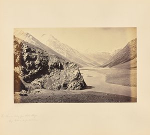 La vallée de Chandra depuis Chota Shigri - Les pics de Shigri au loin - Samuel Bourne