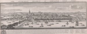 Perspective sud-est de Newcastle - Samuel Buck