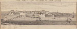 Vue sud de Berwick Upon Tweed - Samuel Buck