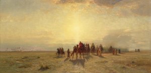 Caravane dans le désert