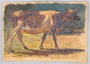 Dessin, études. Vaches, août 1876 - Samuel Colman
