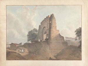 Porte du vieux fort à Old Benares - Samuel Davis