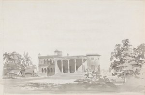 Grand bâtiment avec colonnade - Samuel Davis