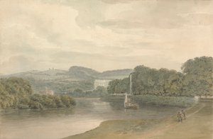 Scène de Rivière avec une Maison de Campagne Non Identifiée - Samuel Davis