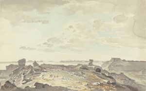 Fort en ruine sur une rivière