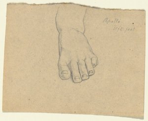 Étude pour Le Jugement de Jupiter (Apollon, pied gauche)