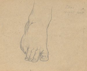 Étude pour le Jugement de Jupiter (Idas, pied droit)
