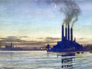 Lots Road Power Station - Soir, 20ème siècle - Samuel Harry Hancock