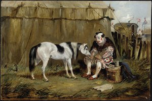 Cirque, poney et clown