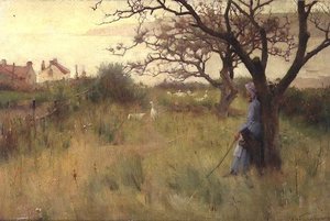 La fille aux oies - Samuel Henry William Llewelyn