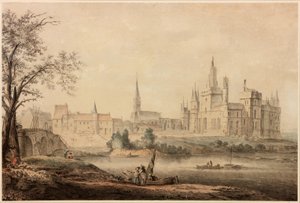 Un château français, 1770 - Samuel Hieronymous Grimm