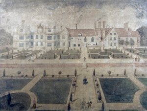 Abbaye de Welbeck, vue de la façade sud-ouest, vers 1780