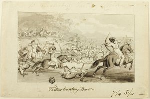 Tartares chassant le cerf (recto); Coquillage (verso)