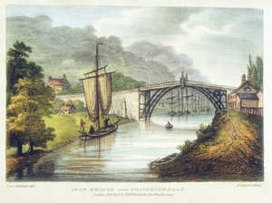 Pont de fer sur la Severn à Ironbridge, Coalbrookdale, Angleterre, construit en 1779