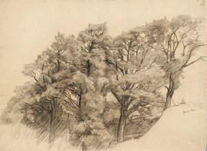 Paysage avec arbres, 1884