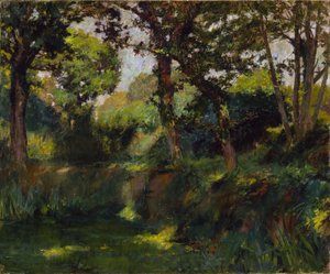 Paysage boisé, fin 19e-début 20e siècle