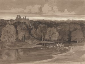 Deux cavaliers traversant une rivière - Samuel Jackson