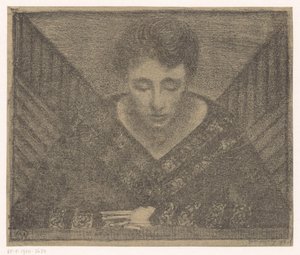 Femme avec décolleté en V - Samuel Jessurun de Mesquita (signed by artist)