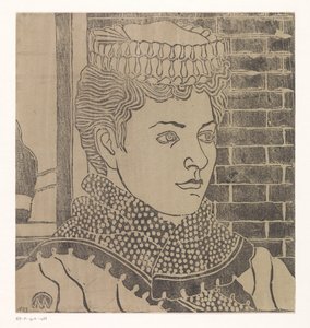 Femme avec bonnet de service - Samuel Jessurun de Mesquita (signed by artist)