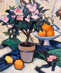 Azalée rose et oranges, c.1913 - Samuel John Peploe