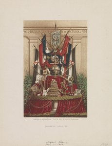 Trophée comme décoration pour la célébration du vingtième anniversaire de l