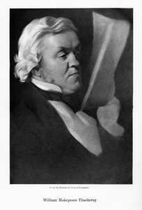William Makepeace Thackeray, romancier anglais, vers 1864