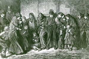 Sans abri et affamé, 1869