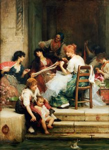 Vie vénitienne, 1884 - Samuel Luke Fildes