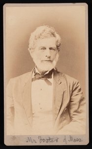 Portrait de M. Foster du Massachusetts, entre 1876 et 1880