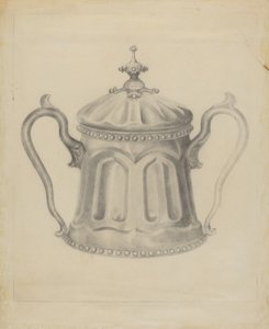 Sucrier en étain