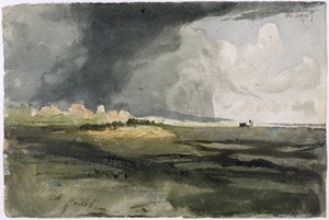 À Hailsham, Sussex : Une tempête approche, 1821 - Samuel Palmer