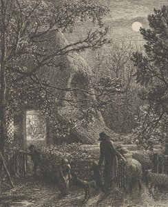 Noël, ou Plier le dernier mouton, 1850 - Samuel Palmer