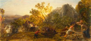 Récolte dans le vignoble, 1859
