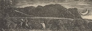 Récolte sous un croissant de lune - Samuel Palmer