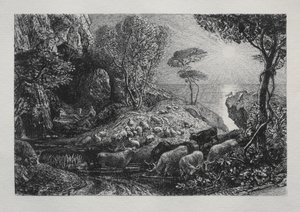 Moeris et Galatée - Samuel Palmer