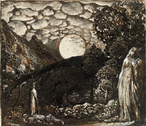 Bergers sous une pleine lune, vers 1829-1830 - Samuel Palmer