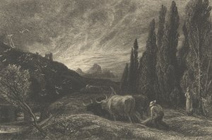 Le premier laboureur, ou Le matin étendu sur les montagnes, avant 1861 - Samuel Palmer