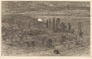 La Lune montante, ou Un pastoral anglais - Samuel Palmer