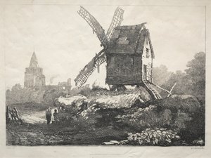 Une série de bâtiments anciens et de cottages ruraux dans le nord de l