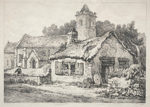 Une série de bâtiments anciens et de cottages ruraux dans le nord de l