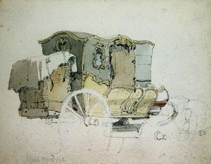 Un carrosse ornemental - Samuel Prout