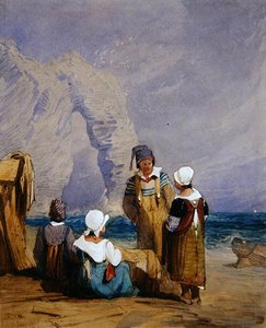 Figures sur la plage - Samuel Prout
